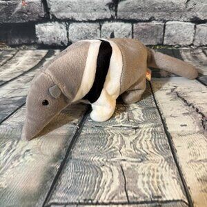 Vintage Ty Beanie Babies "Ants" the Anteater 1998 Plush Toy with P.E. Pellets